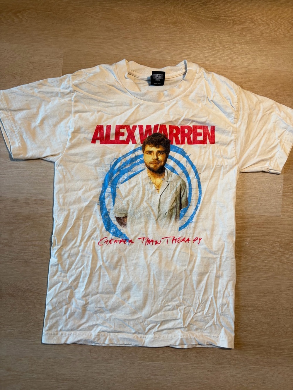 Alex Warren Cheaper Than Therapy Tour Graphic T-Shirt Size L